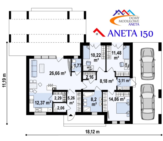 Dom modułowy ANETA 150